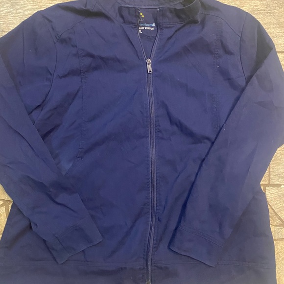 Lightweight Blue Zip-Up Jacket - Picture 2 of 3
